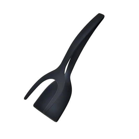 2-in-1 Grip Flip Tongs Egg Flipper Spatula